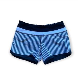 Lululemon Black and White Speed shorts Sz 4